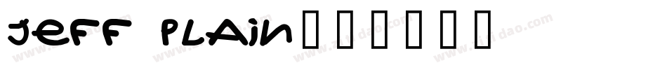Jeff Plain字体转换